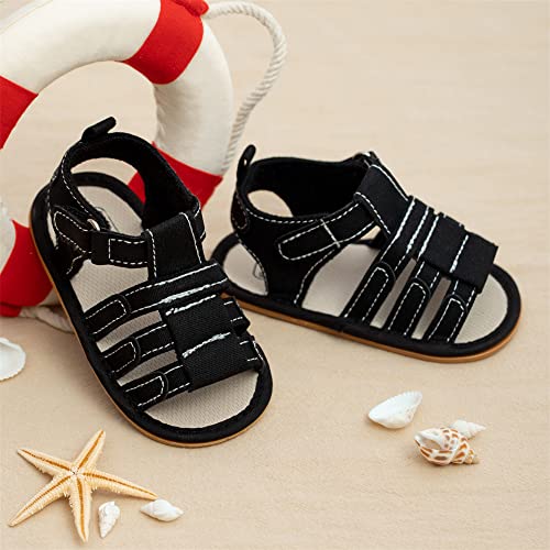 Miamooi Infant Baby Boys Girls Summer Beach Sandals Non Slip Soft Rubber Sole Toddler Outdoor Closed-Toe First Walker Shoes