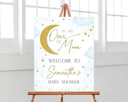 Baby Shower Sign, Pink Floral Welcome Sign, Girl Baby Shower, 12''W x 18''L, Plastic, Full Size