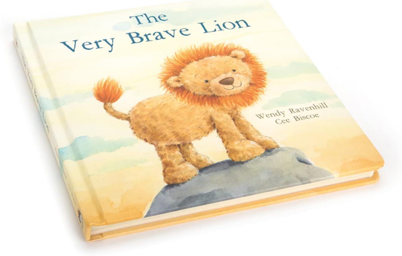 Jellycat The Very Brave Lion: A Baby Board Book Children's Book - Baby Gift