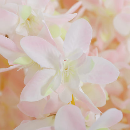 Duovlo Silk Wisteria Flower Artificial 2.13 Feet Hanging Wisteria Vine Fake Flower Bush String Home Party Wedding Decoration,Pack of 4 (Pink)