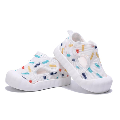 Baby Summer Sandals Breathable Mesh Rubber Sole Non-Slip Outdoor Shoes for Boys and Girls 9-30 Months