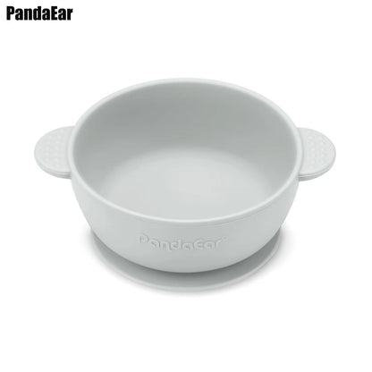 PandaEar 3 Pack Baby Bowls with Suction| Stay Put Silicone Food Bowl for Babies Kids Toddlers Infants| Food Grade Soft Safe BPA-Free Silicone (Pink)