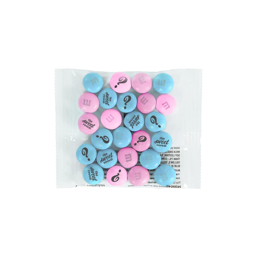 M&M'S World It's A Boy Milk Chocolate Candy 2lb Bag with White and Blue M&M'S for Baby Boy Showers Gender Reveal Parties and Baby Celebration Favors