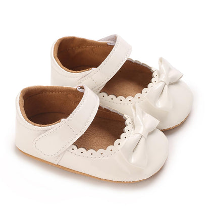 COSANKIM Baby Girls Mary Jane Flats Shoes Anti-Slip Rubber Sole Infant Toddler Princess Wedding Dress Shoes