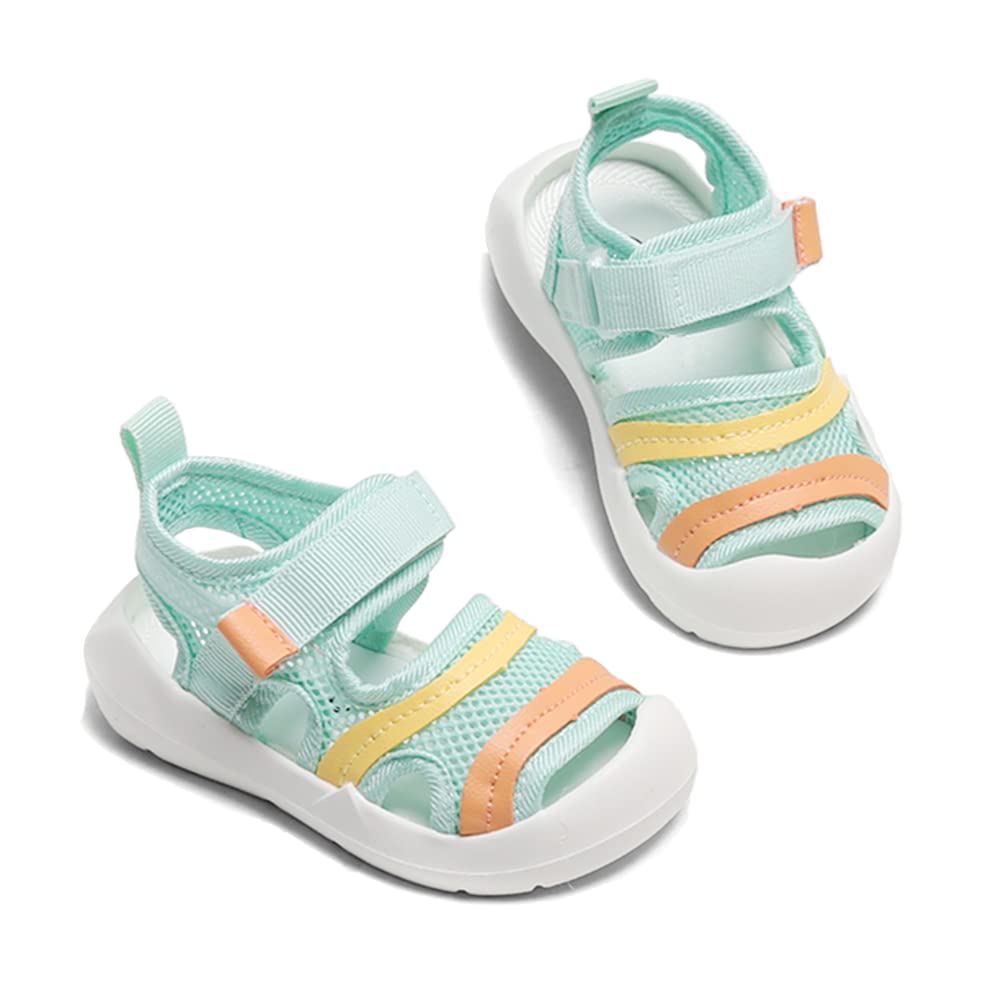 OAISNIT Baby Boys Girls Sports Sandals Lightweight Anti-Slip Rubber Sole Beach Aquatic Water Shoes Summer Toddler First Walking Shoe