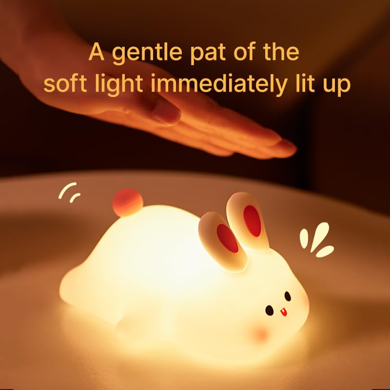 Cute Frog Night Light for Kids, Color Changeable Soft Silicone Sleeping Night Lamp for Nursery, Dimmable Timer Rechargeable Colorful Baby's Light Room Decor Children Gifts