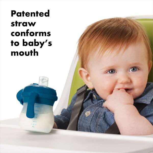 OXO Tot Transitions Soft Spout Sippy Cup with Removable Handles - 6 oz. - Blossom