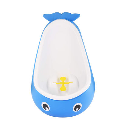 Cute Frog Potty Training Urinal for Boys with Funny Aiming Target - Coffee