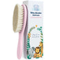 Baby Hair Brush with Soft Goat Bristles - Wooden Cradle Cap Brush for Newborns, Infants, Toddlers, and Kids - Gentle Scalp Grooming and Styling for Baby Girls and Boys (Sky)