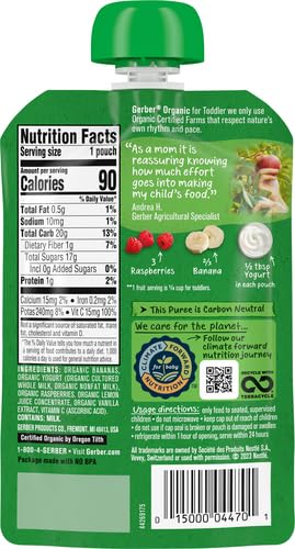 Gerber Baby Food Toddler Apple Pear Peach, 3.5 Oz Pouch