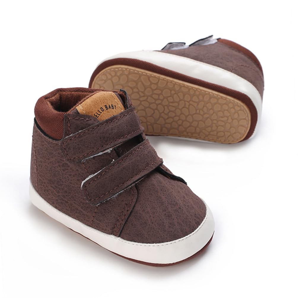 Clowora Baby Boys Girls Shoes Non-Slip Rubber Sole Sneakers Infant First Walking Toddler Crib Shoes Newborn Loafers Flats.