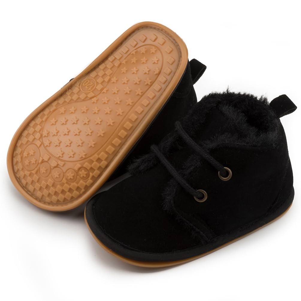 Clowora Baby Boys Girls Shoes Non-Slip Rubber Sole Sneakers Infant First Walking Toddler Crib Shoes Newborn Loafers Flats.