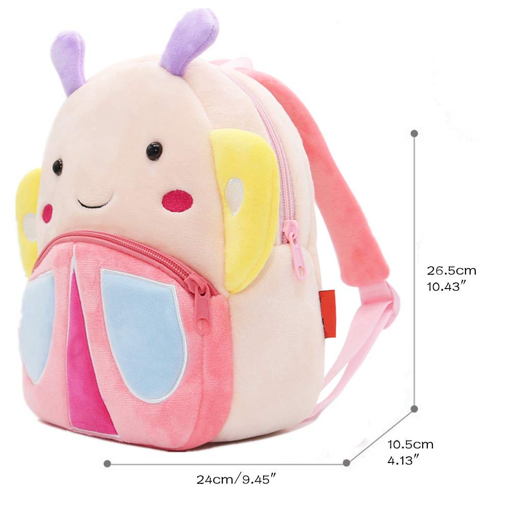 Toddler Backpack for Boys and Girls, Cute Soft Plush Animal Cartoon Mini Backpack Little For Kids 2-6 Years (Cows)