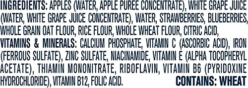 Gerber 2nd Foods Tubs Breakfast Cereal Variety Pack, 3 Pear Cinnamon Oatmeal, 3 Apple Banana Oatmeal, 3 Apple Banana Mixed, 3 Apple Mango Rice, 3 Apple Strawberry Blueberry, 15 CT