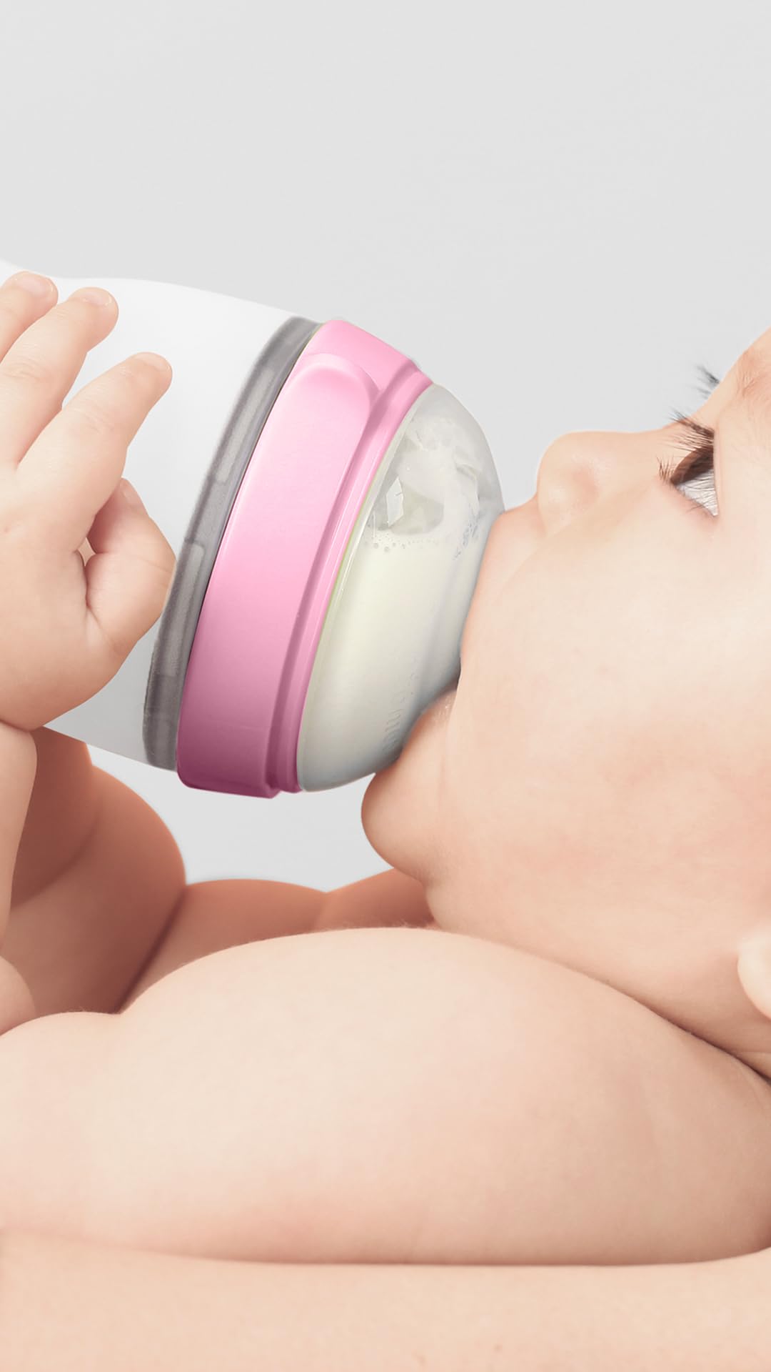 Comotomo Baby Bottle Double Pack, Pink, 5oz