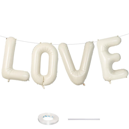 40 Inch Beige OH BABY Balloon for Baby Shower, Large Cream White Oh Baby Balloons Letters with Ribbon, Neutral Ivory Alphabet Oh Baby Balloon Banner Sign for Gender Reveal Backdrop Party Decorations