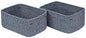 CubesLand Off White Small Storage Baskets for Shelves, Closet Organization Storage Bins Empty Gift Basket Baby Nursery Woven Baskets for Organizing, Rectangular Clothes Closet Shelves Baskets 3 Packs