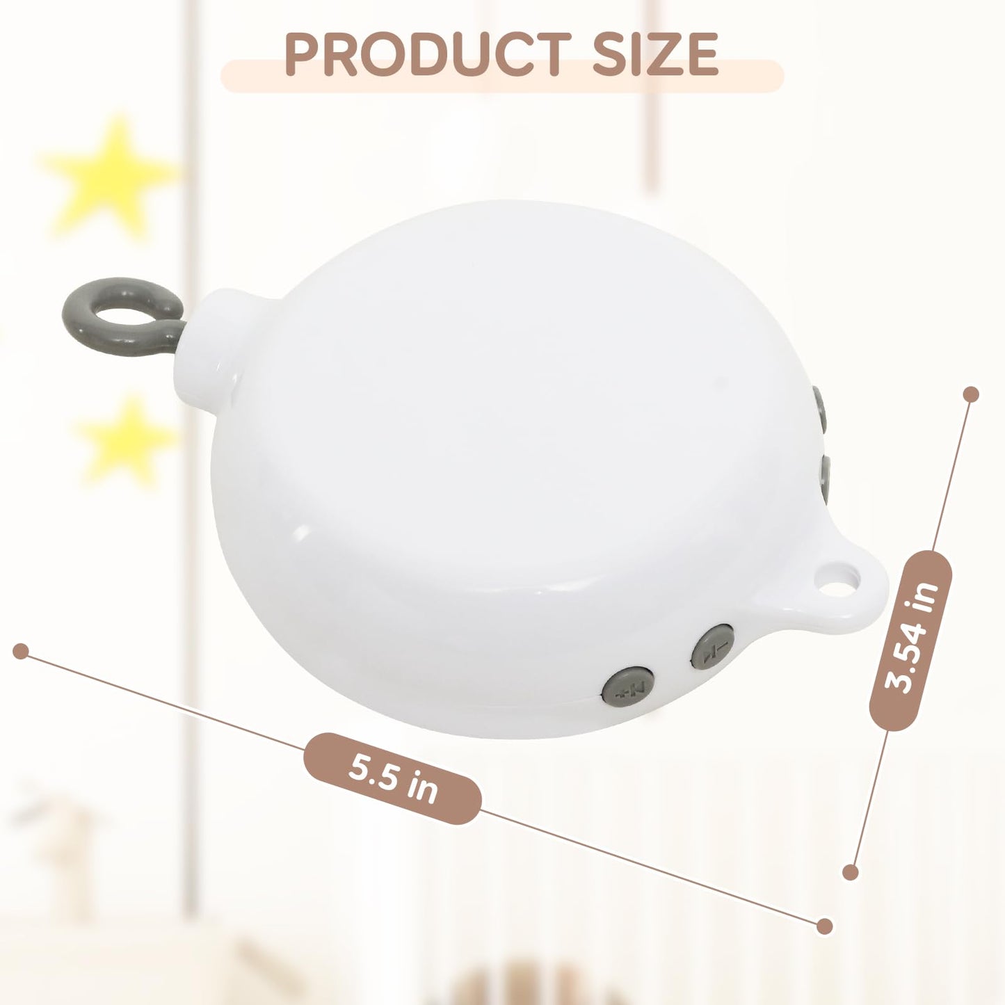 Baby Crib Mobile - Bear Mobile for Crib, Felt Cloud Nursery for Boys and Girls, Baby Bassinet Mobile Toy - Shower Set for Infant Bedroom Hanging Decoration