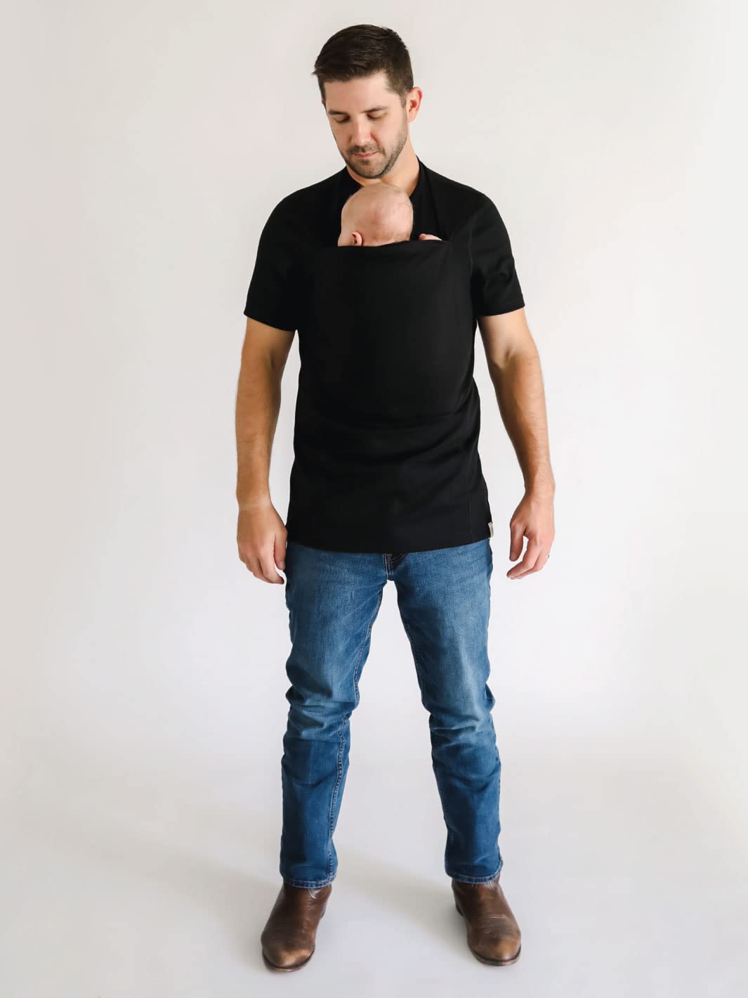 Lalabu The Dad Shirt | Hands-Free Baby Carrier for Dad with Kangaroo Pouch | Engineered for Bonding, Safety, & Comfort for Newborns Up to 15 Lbs. | CPSC Approved