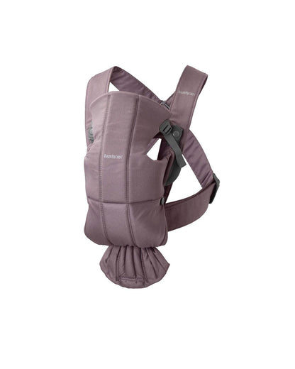 BabyBjörn Baby Carrier Mini, 3D Jersey, Light Beige | Newborn Carrier (7-25 lbs), Ergonomic, Easy-to-Use