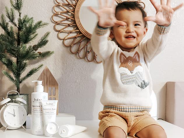 Babo Botanicals Sensitive Baby Fragrance-Free Diaper Cream - 25% Natural Zinc Oxide - Calendula, Shea & Cocoa Butter - EWG Verified - Vegan- from Birth on - 1 or 2 Pack Tube - 6oz Jar