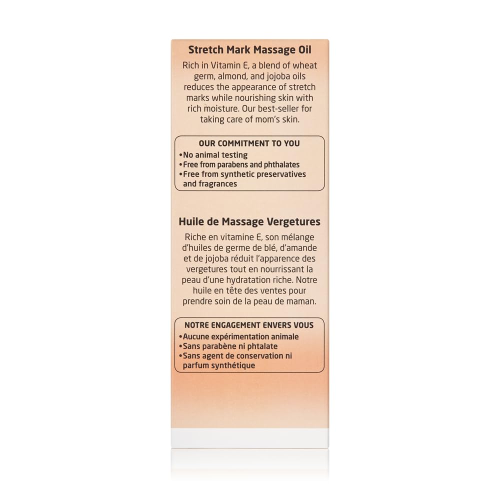 Weleda Stretch Mark Pregnancy Massage Oil, 3.4 Fluid Ounce, Plant Rich Oil with Vitamin E, Sweet Almond, Jojoba and Arnica Oils