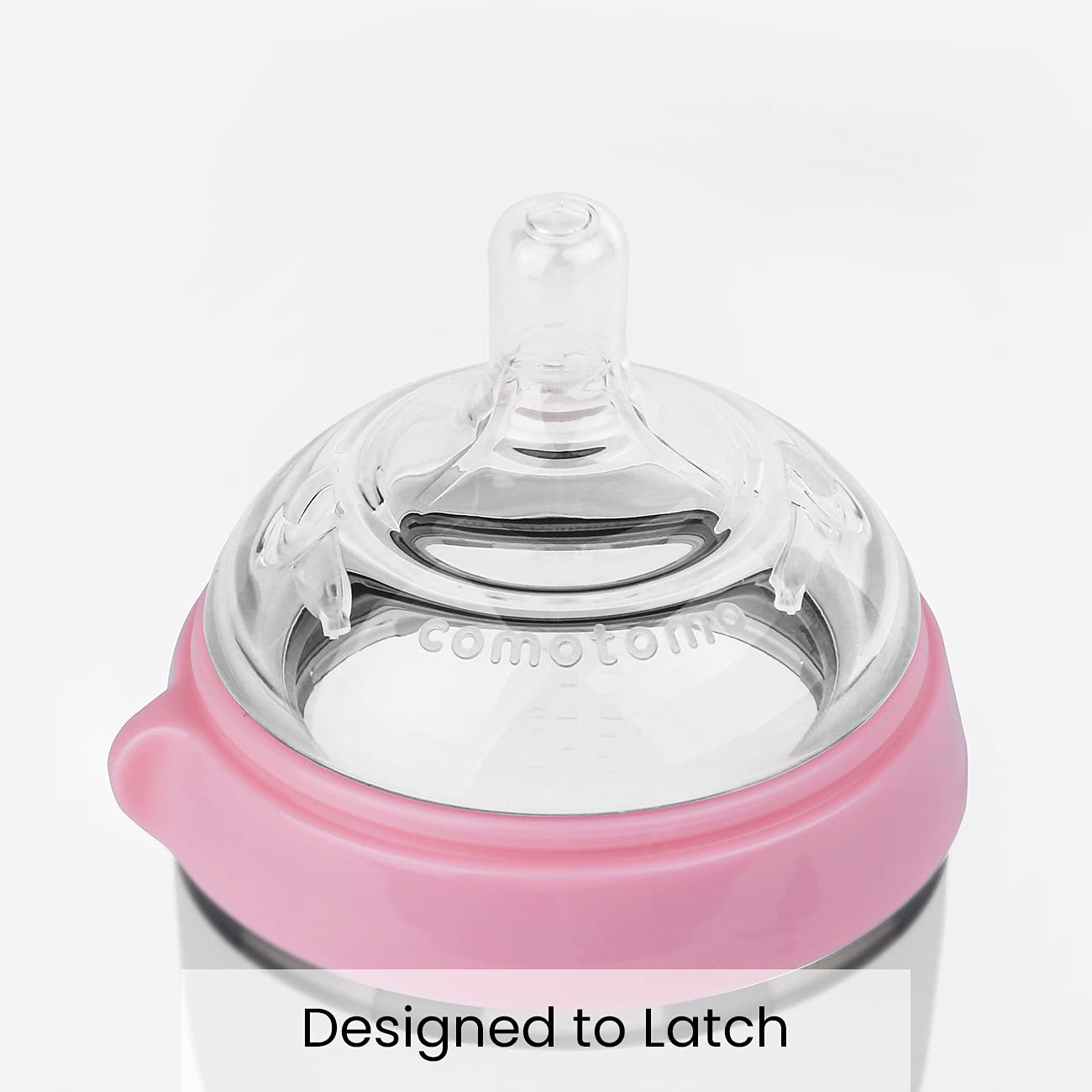Comotomo Baby Bottle Double Pack, Pink, 5oz