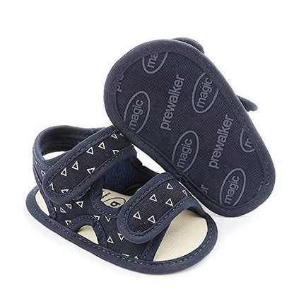 HsdsBebe Infant Baby Boys Girls Summer Beach Sandals Breathable Athletic Anti-slip Soft Sole Newborn First Walker Crib Shoes