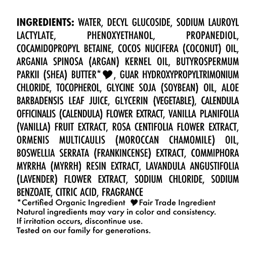 SheaMoisture Baby Wash & Shampoo for All Skin Types Raw Shea, Chamomile & Argan Oil Baby Wash and Shampoo with Frankincense & Myrrh to Help Cleanse 13 oz, Gold, Packaging may vary