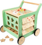 Wooden Toys Premium Pastel Wooden Baby Walker and playcenter Move it! Designed for Toddlers 12+ Months, Multi (10947)