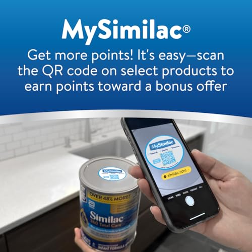Similac 360 Total Care Infant Formula, Has 5 HMO Prebiotics, Our Closest Prebiotic Blend to Breast Milk, Non-GMO, Baby Formula Powder, 20.6-oz Tub
