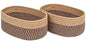 CubesLand Off White Small Storage Baskets for Shelves, Closet Organization Storage Bins Empty Gift Basket Baby Nursery Woven Baskets for Organizing, Rectangular Clothes Closet Shelves Baskets 3 Packs