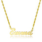 10k Yellow Gold Personalized Name Necklace - Style 4 - Custom Made Any Name