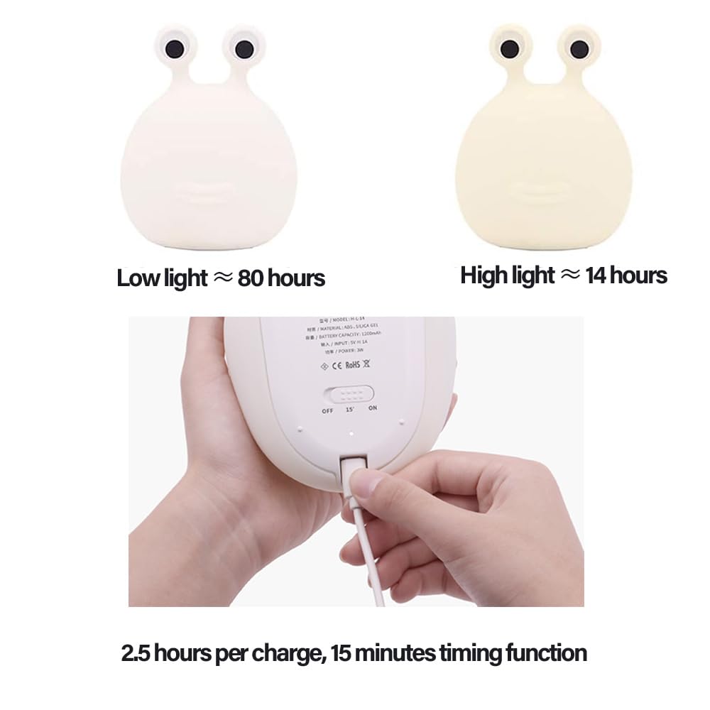 Led Cute Dog Night Light, Dimmable Nursery Puppy Kawaii Lamps, Super Squishy Silicone USB Rechargeable Touch Control Night Lamp for Kids Adults, Used for Camping Party Room Decor (Dog)