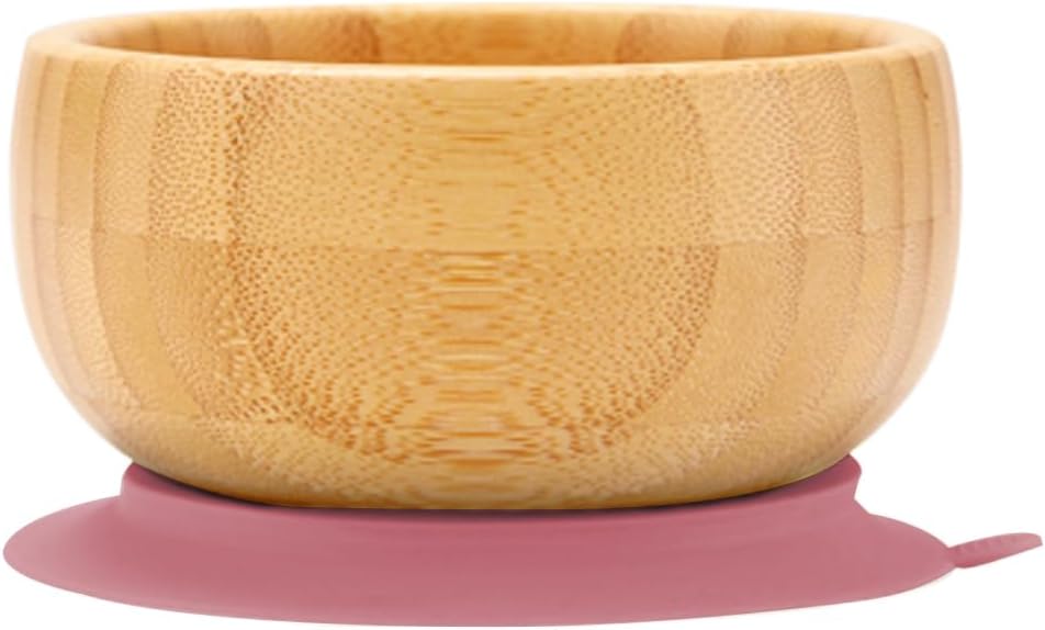 Bamboo Suction Plates for Babies and Bamboo Plates For Kids Baby Feeding and Weaning (Green)