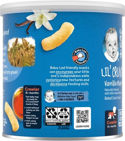 Gerber Lil' Crunchies, Cheddar and Veggie Dip, 1.48 Ounce, 4 Count