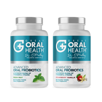 Oral Probiotics for Mouth Bad Breath Treatment for Kids Dental Care & Cavity Prevention with BLIS K12 M18 – Dr Formulated Dental Probiotics for Teeth and Gums, 30 Chewable Tablets Strawberry Vanilla