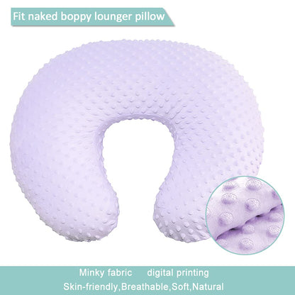 OWLOWLA Nursing Pillow Cover, Breastfeeding Pillow Slipcover Fits Nursing Pillow for Baby Boy Girl(Blush Pink)
