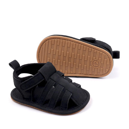 HsdsBebe Infant Baby Boys Girls Summer Beach Sandals Breathable Athletic Anti-slip Soft Sole Newborn First Walker Crib Shoes