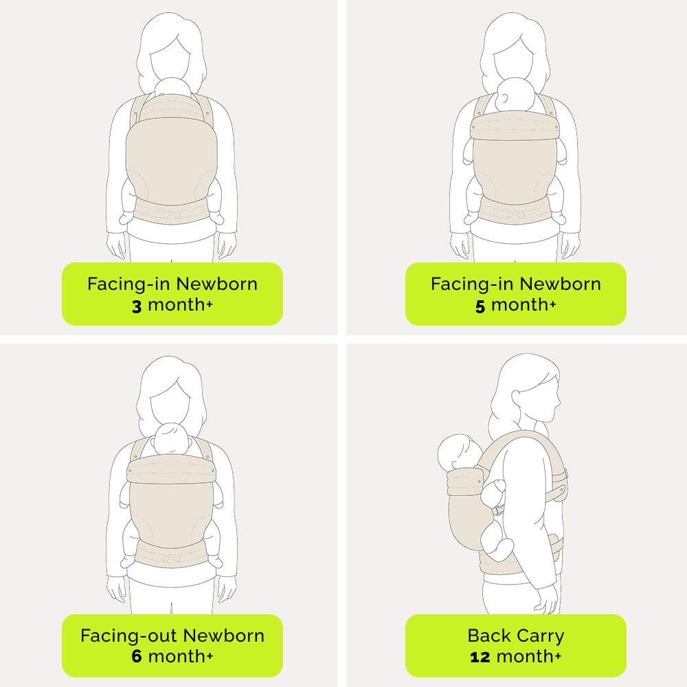 Baby Carrier Newborn to Toddler (Houndstooth)