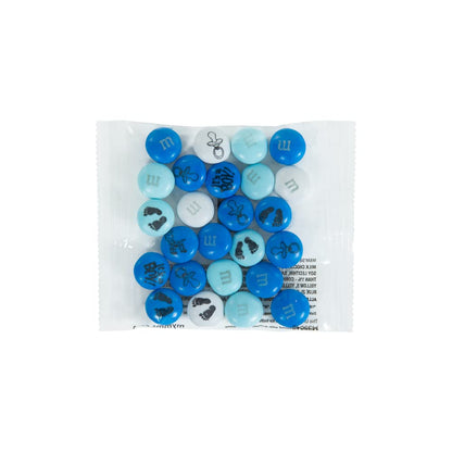 M&M'S World It's A Boy Milk Chocolate Candy 2lb Bag with White and Blue M&M'S for Baby Boy Showers Gender Reveal Parties and Baby Celebration Favors