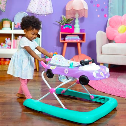 Bright Starts JuneBerry Walk-A-Bout Baby Walker and Entertainer, Removeable Floor Toy, with Easy Fold Frame for Storage, Ages 6 Months +