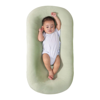 Baby Lounge Pillow for Newborn 0-24 Months, Newborn Lounger Nest Sleeping for Baby in Bed, Infants Lounger for Boys & Girls (Pink, 29.5*19.3in)