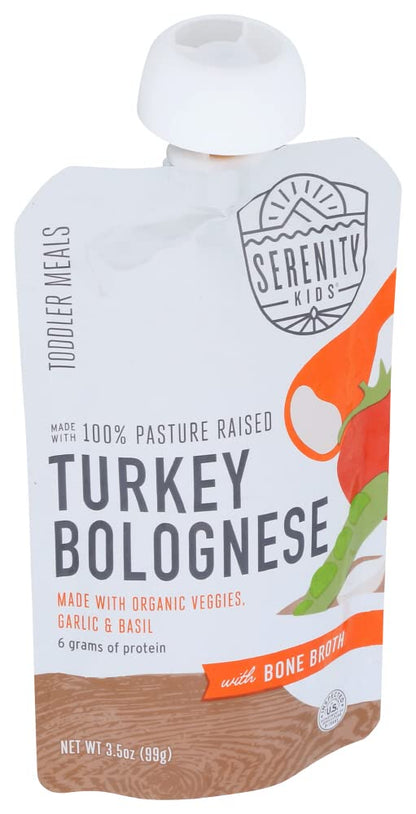 Serenity Kids 7+ Months Bone Broth Puree Made With Organic Veggies - Clean Label Project Purity Award Certified - 3.5 Ounce BPA-Free Pouch - Grass Fed Beef Pot Roast - 12 Count - Baby Food Pouch