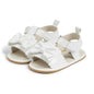 Kannior Infant Boys Girls Sandals Breathable Premium Baby Summer Outdoor Casual Beach Shoes Lightweight Toddler Flower Bowknot Anti Slip Rubber Sole Newborn Prewalker First Crib Shoes