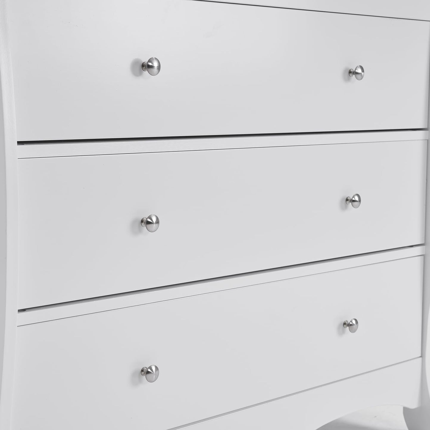 3-Drawer Changing Table, Safety Rails & Strap, Infant Diaper Changing Station with Drawers, Baby Diaper Changing Table Dresser for Nursery, Easy Assembly (White)