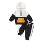 Infant Baby Boy Fall Winter Clothes Outfits Hooded Long Sweatshirt Pants Set Toddler Clothes 6 12 18 24 Months 2T
