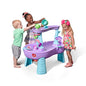 Step2 Rain Showers Splash Pond Toddler Water Table, Kids Water and Sand Activity Sensory Playset, Summer Outdoor Toys, 13 Piece Toy Accessories, For Toddles 1.5+ Years Old