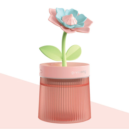 Shun Cheng Fa Landscape Night Light Humidifier with 2 Mist Modes, 320mL Large Tank Whisper-Quiet for Baby/Nursery/Office, Portable Mini Air Moisturizer (Gardenia Green)