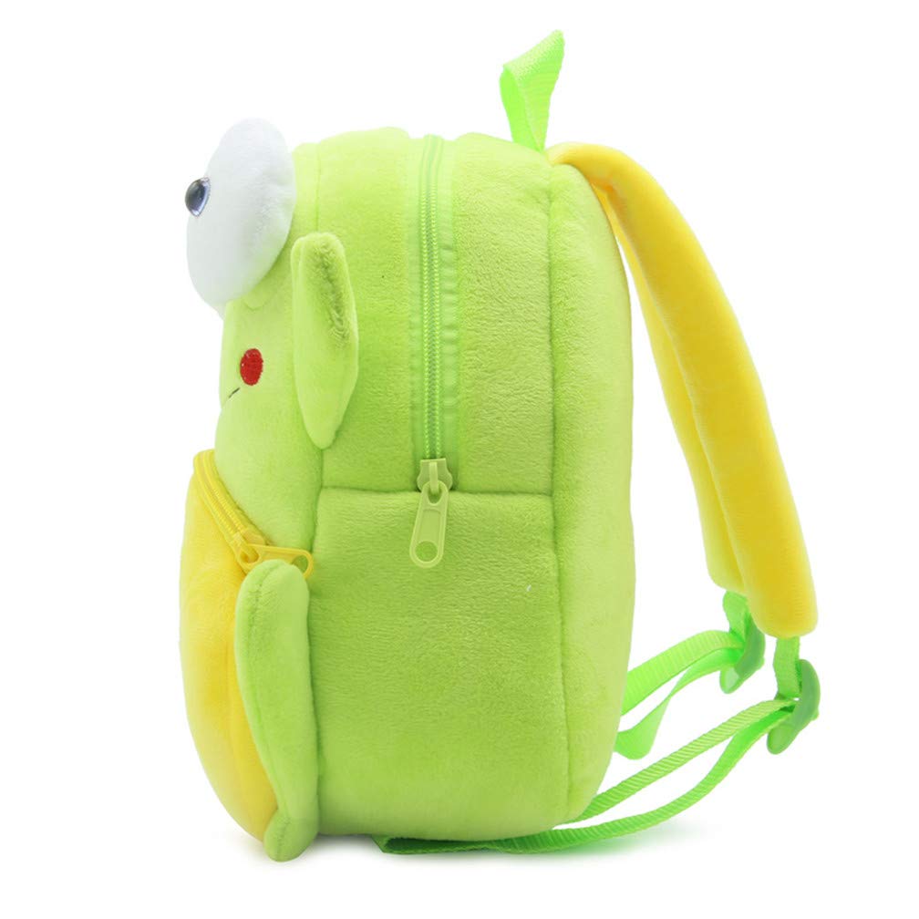 Ladyzone Toddler Backpack Zoo Animals Backpacks Cute Plush Bag Cartoon 10" Preschool Book Bag For 2+ Years Girls Boys
